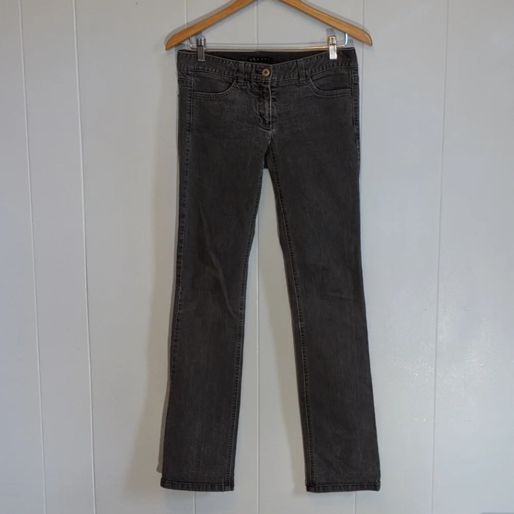 Theory Grey Straight Legged Jeans - 4